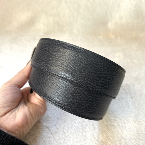 NWT Authentic Gucci Pin Buckle Leather Belt Black 85 - Picture 4 of 6